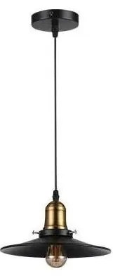 Lampadario a sospensione con filo LOFT 1xE27/60W/230V diametro 22 cm nero