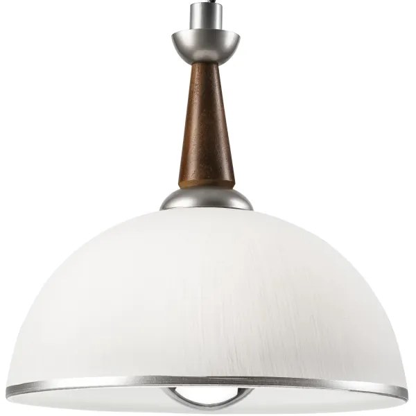 Lampadario a scomparsa CHIARA 1xE27/60W/230V argento/rovere