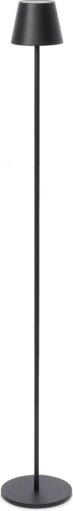 Lampada da Terra a Led  Ø17x115 cm in Metallo Etna Nera...