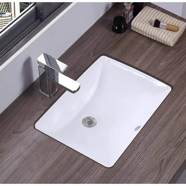 REA-U6653 - Lavabo ad incasso ADELA 33x46 cm ceramica/bianco lucido