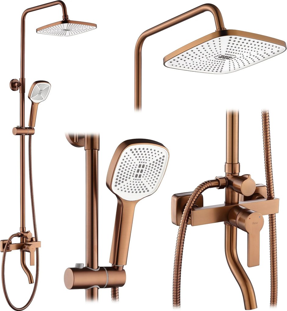 Set doccia MY2021-77C REA ARGUS COPPER BRUSH