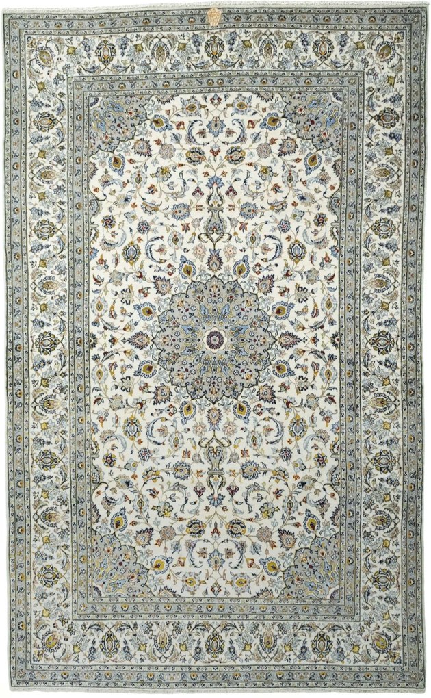 Kashan Tappeto persiano 330 x 200 Beige (Iran) Annodato A Mano