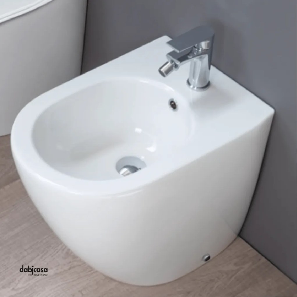 Bidet Da Terra Ceramica Althea Bianco Lucido "Cover"