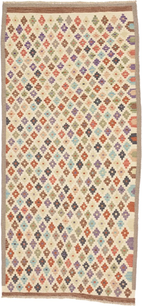 Kilim Tappeto 200x90 (Afghanistan) Annodato A Mano
