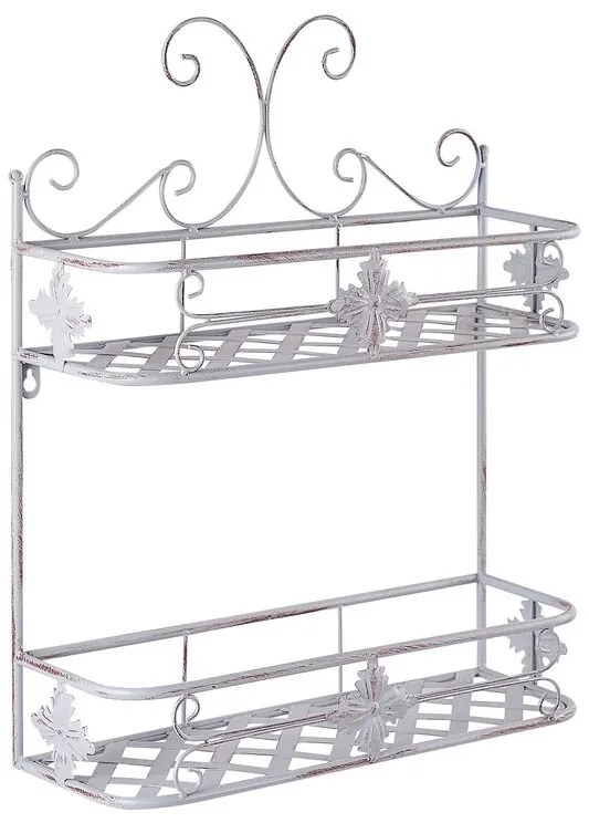 Scaffale bagno metallo grigio 52 x 42 cm MARAYES Beliani