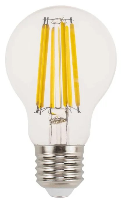 Lampada LED E27 7.3W a Filamento 210lm/W, CLASSE A No Flickering - A60 Colore  Bianco Caldo 2.700K