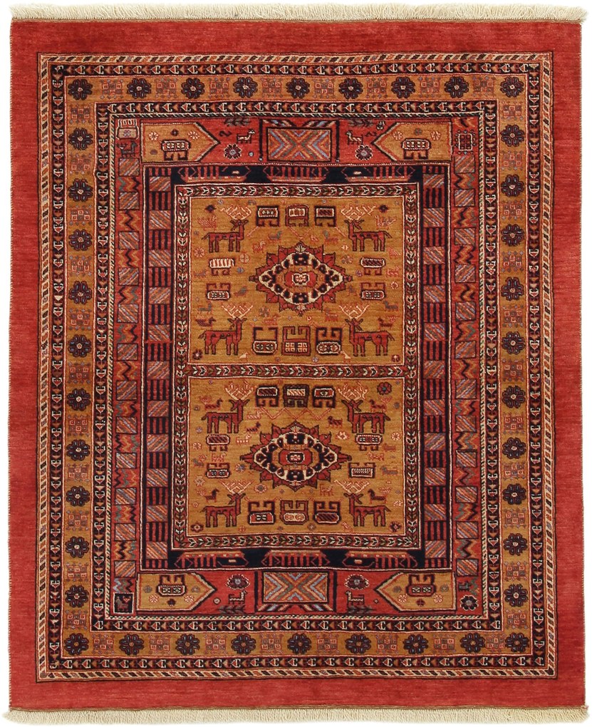 Gashghai Tappeto persiano 140x110 (Iran) Annodato A Mano