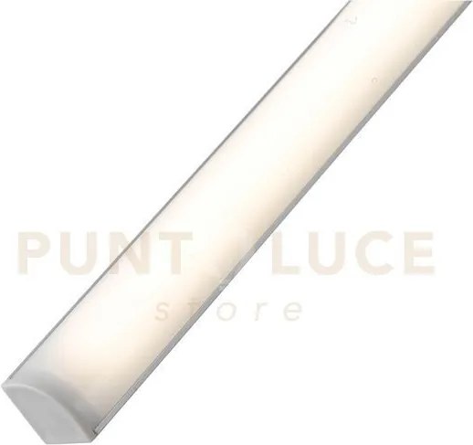 Barra led sottopensile angolare unix silver 12w 978lm 4000k driver ...