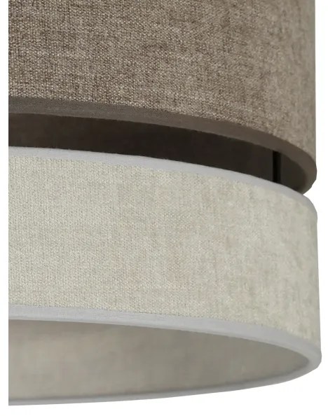 Duolla - Lampadario a sospensione con filo DOUBLE 1xE27/15W/230V diametro 40 cm marrone/grigio