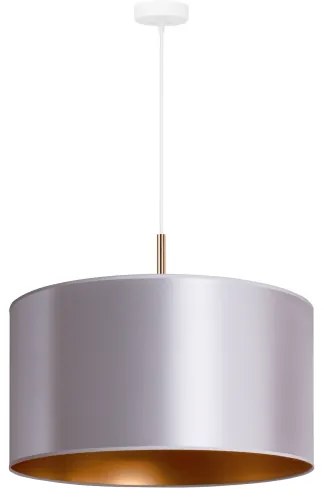 Duolla - Lampadario a sospensione con filo CANNES 1xE27/15W/230V diametro 45 cm argento/rame