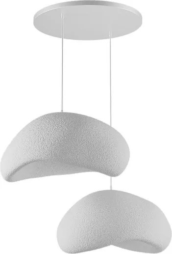 Brilagi - Lampadario sospeso su cavo WABI SABI 2xE27/40W/230V, bianco