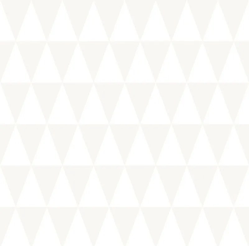 Carta da parati Triangolini bianco e grigio, 53 cm x 10.05 m
