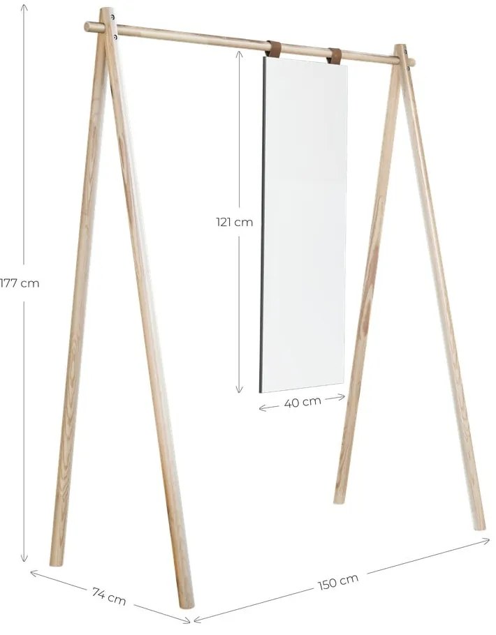 Appendiabiti in legno di pino Hongi - Karup Design