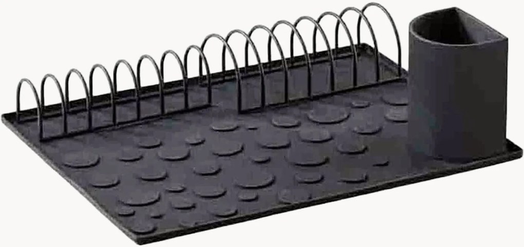 Set scolapiatti in silicone Diish Black 4 pz
