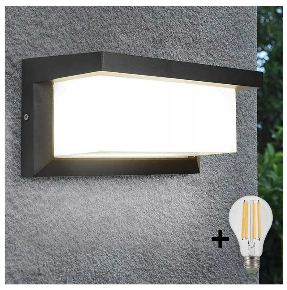 Applique a LED da esterno NEELY 1xE27/9W/230V 3000K IP54 antracite