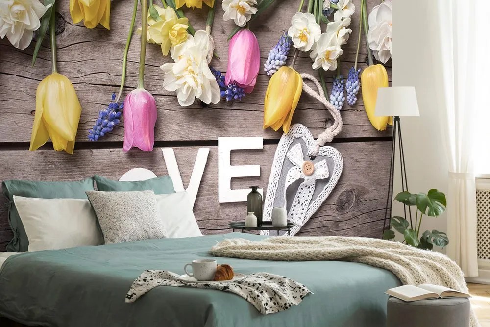 Carta da parati – Con scritta Love