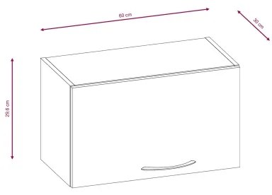 Cucina componibile VALERIA 240 cm rovere sonoma/marrone