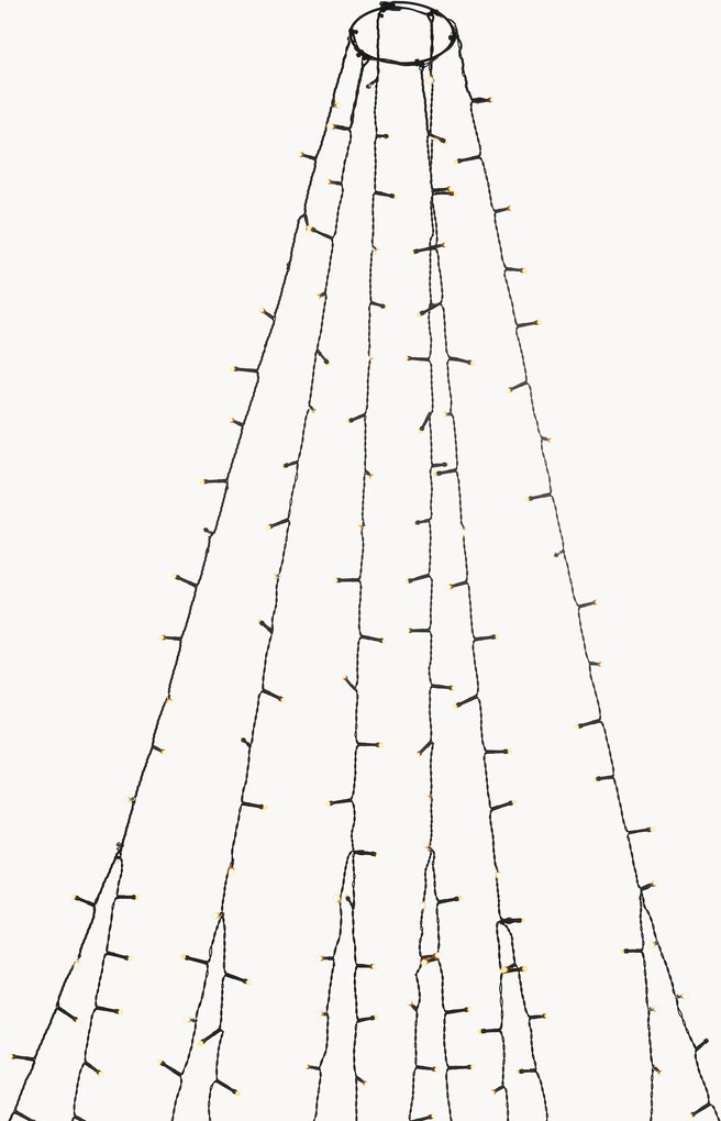 Decorazione a LED da interno-esterno per albero con funzione timer Julia, ambra