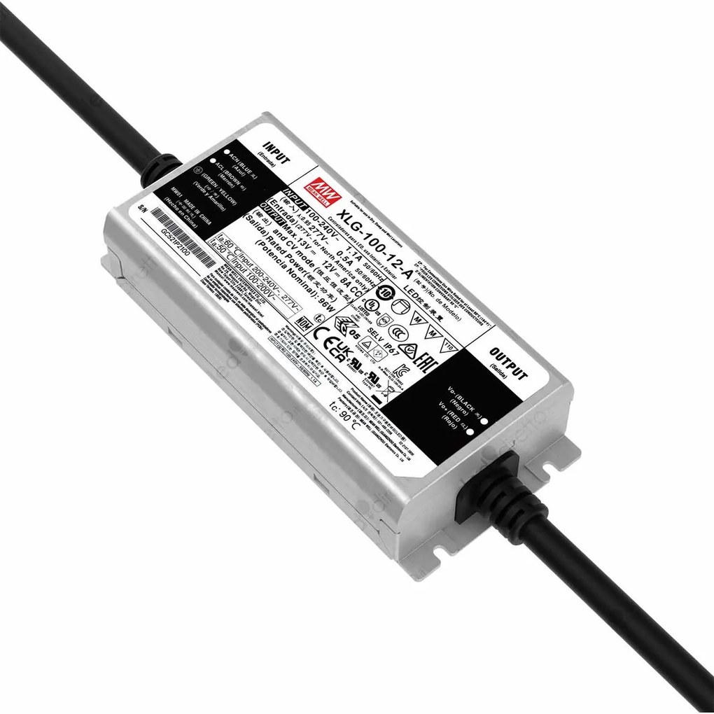 Alimentatore Meanwell 100W 12V IP67 Serie XLG