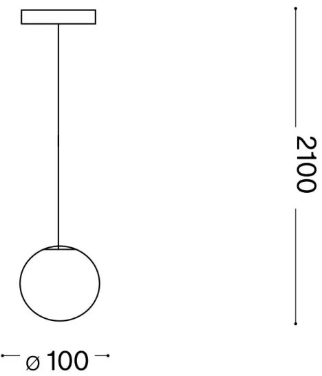 Ideal Lux - Lampadario LED a sospensione con filo MAPA 1xG9/3W/230V diametro 10 cm bianco