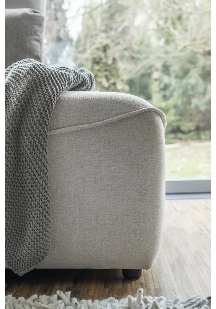 Divano letto angolare crema (a U) Homely Tommy - Miuform