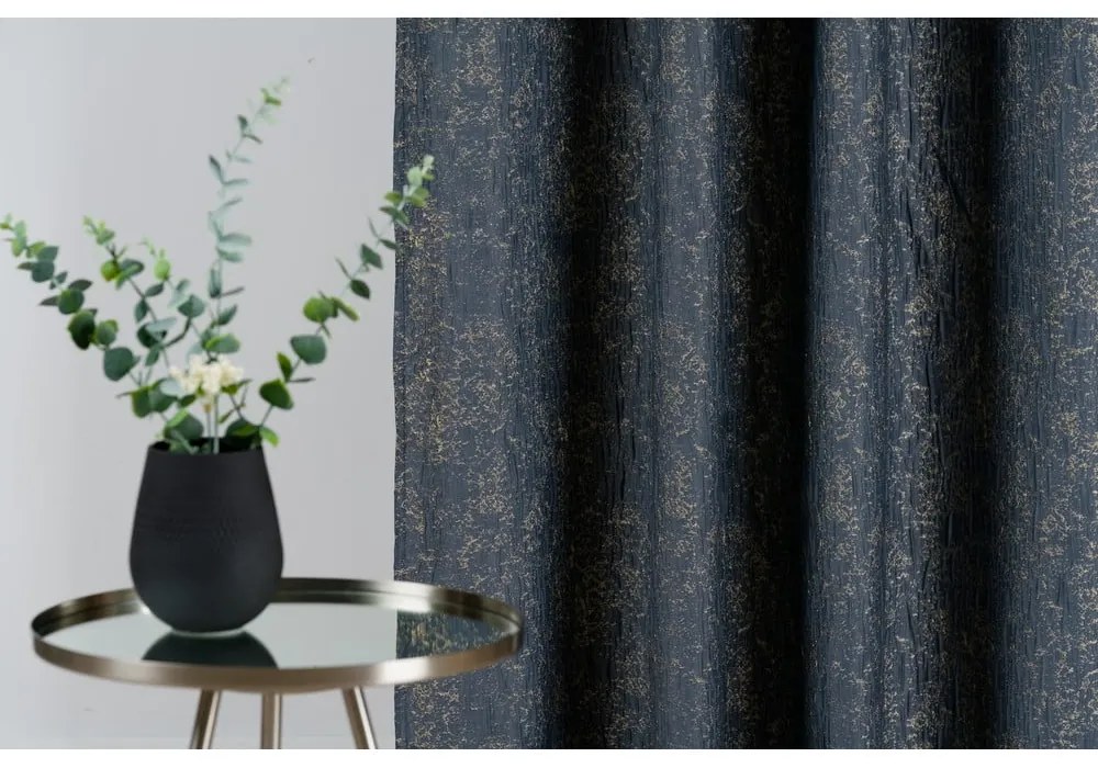 Tenda blu scuro-grigio 135x280 cm Wayland - Mendola Fabrics