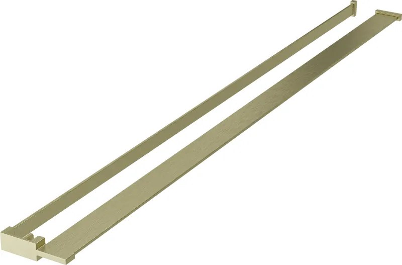 Mexen mensola per cabina doccia con corrimano per asciugamani, oro spazzolato - 800-02-55