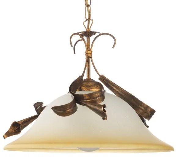 ONLI - Lampadario a sospensione con catena LUCREZIA 1xE27/22W/230V bronzo