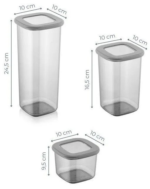 Dózy v sadě 18 ks na mouku/na těstoviny Fresco – Hermia