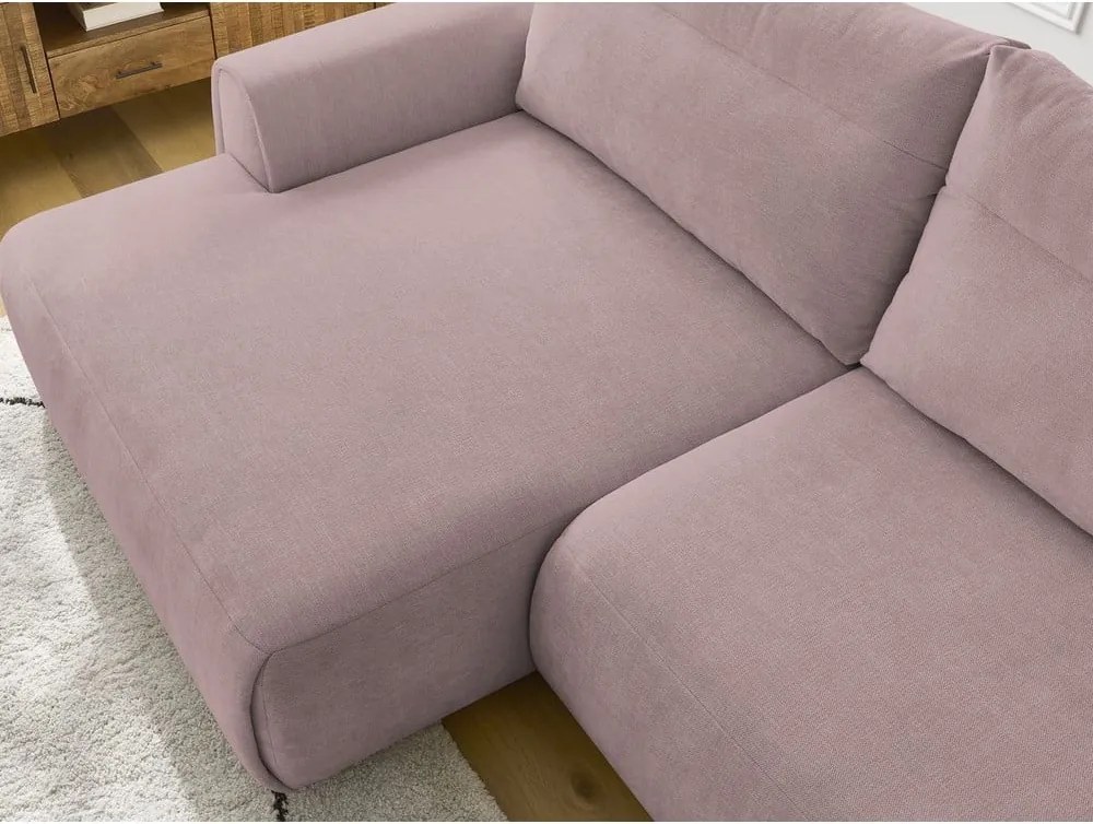 Divano angolare in rosa chiaro Aden – Bobochic Paris