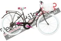 Bici Bambina MBM Fleur 24 pollici 6 Velocit colore Nero