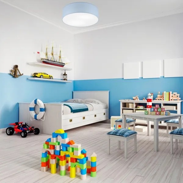 Plafoniera SIRJA PASTEL 2xE27/15W/230V Ø 45 cm blu