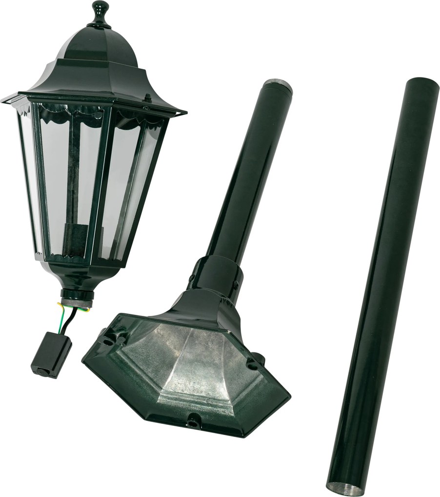 Lampada da esterno classica da terra verde scuro 125 cm IP44 - New Orleans
