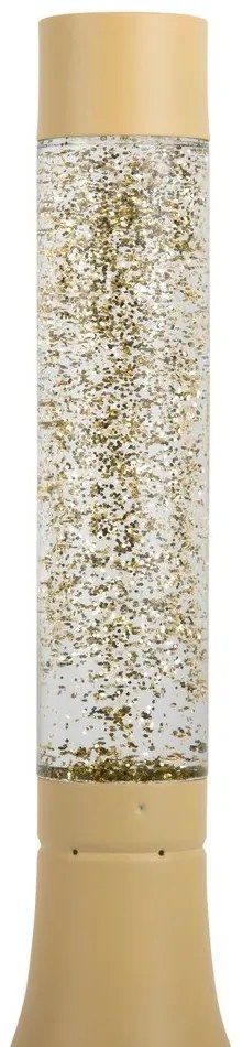 Lampada da tavolo giallo chiaro con paralume in vetro (altezza totale 37,5 cm) Astro Glittler – Leitmotiv