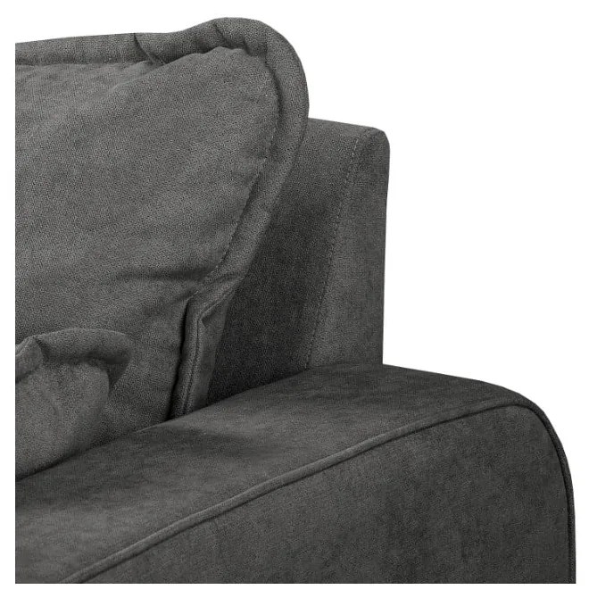 Divano angolare grigio scuro (angolo sinistro) Beata - Ropez