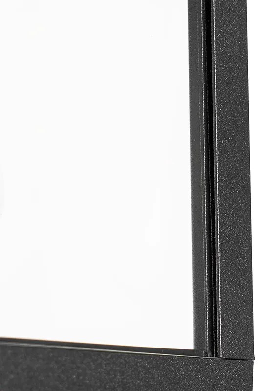 Lanterna da parete per esterni nera con sensore di movimento IP44 - Charlois