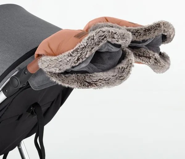 PETITE&amp;MARS - SET Coprigambe per bambini 4in1 ARCTIC + stroller mano muffs Pastel Peach