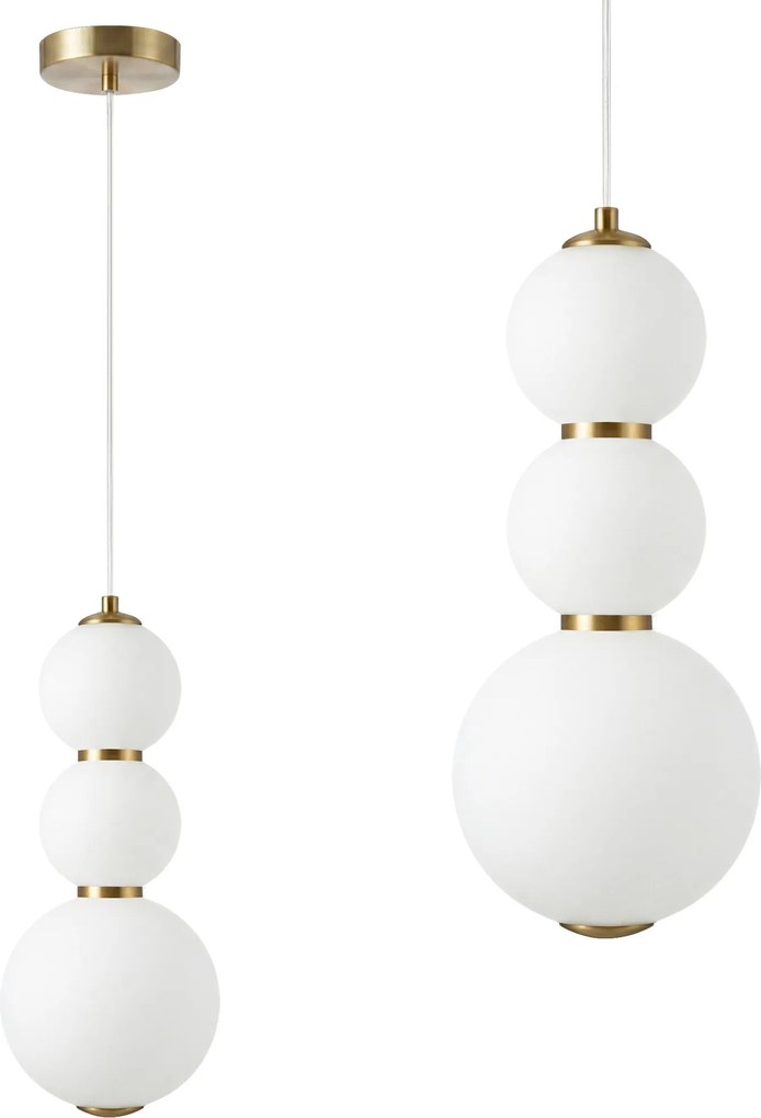 Lampada a sospensione a LED LHJ113-3CP oro spazzolato