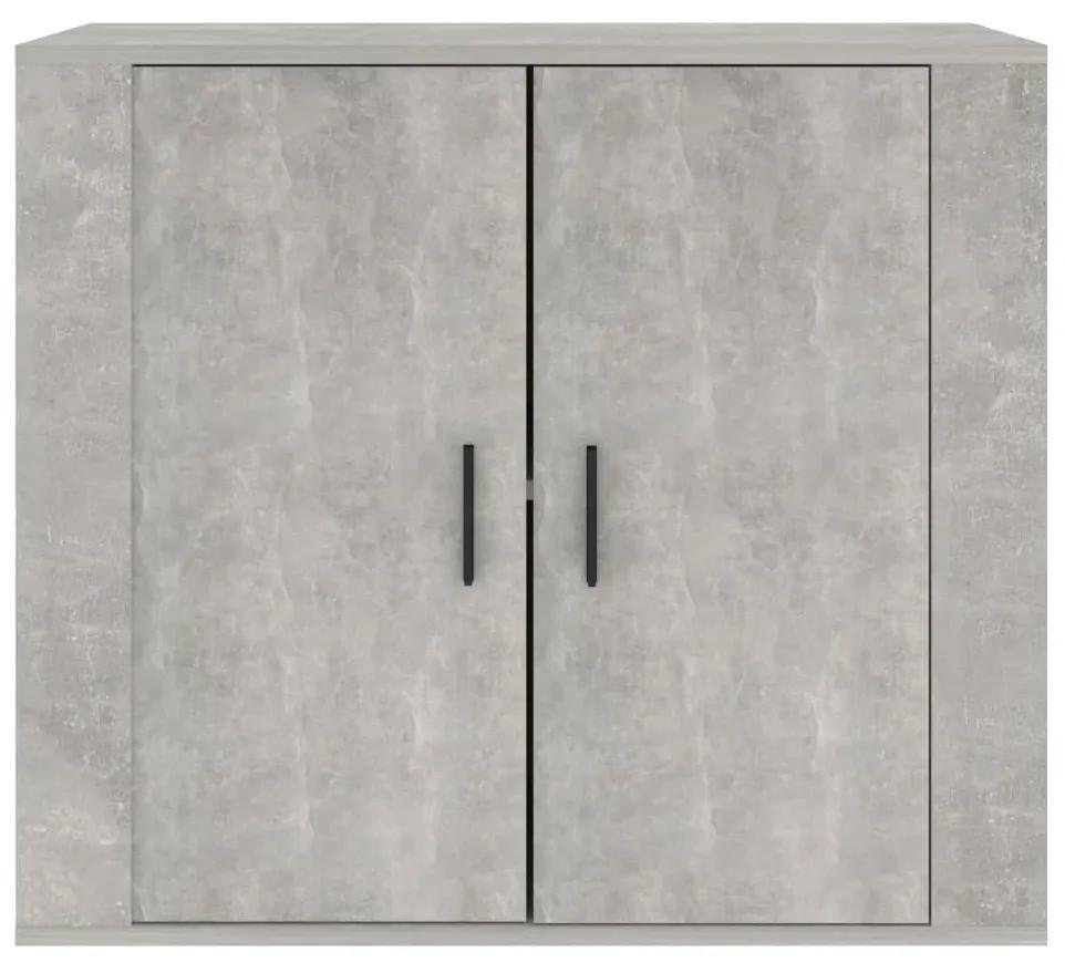 Credenza grigio cemento 80x33x70 cm in legno multistrato