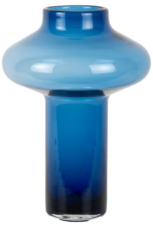 Vaso blu in vetro (altezza totale 37 cm) Asombroso – PT LIVING