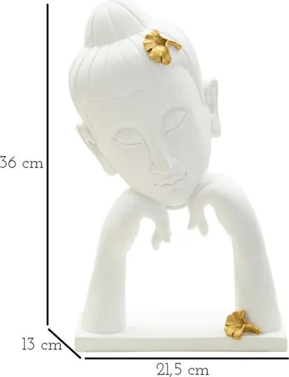 Testa Buddha -B- Cm 21,5X13X36
