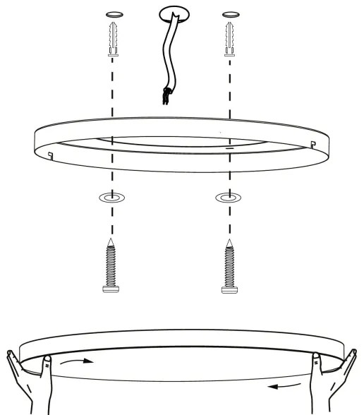 Eglo 900055 - Plafoniera LED RGBW dimmerabile TURCONA-Z LED/22,4W/230V