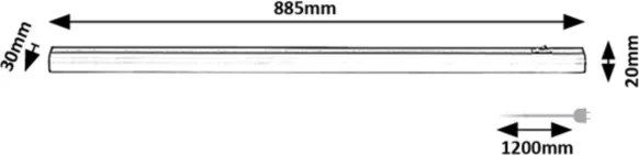 Rabalux 78005 - LED lampada sottopensile GREG LED/13W/230V 4000K 88 cm