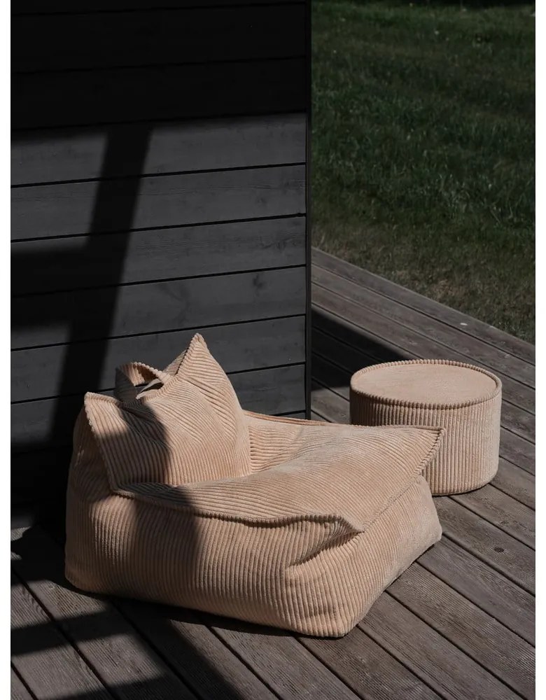 Pouf a sacco per bambini marrone chiaro con rivestimento in velluto a coste Chair – Wigiwama