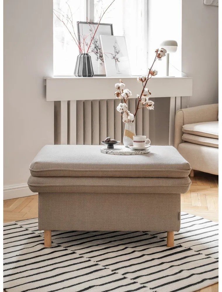 Poggiapiedi marrone chiaro Simon - Miuform