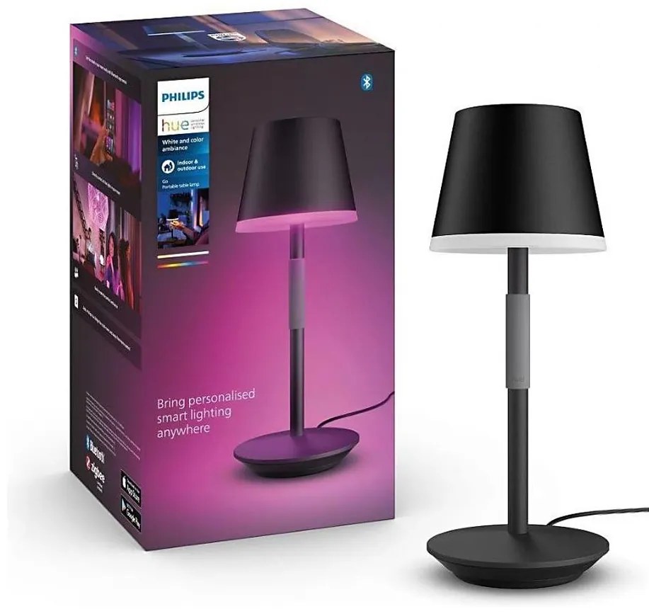 Philips-LED RGBW Lampada touch dimmerabile Hue GO LED/6,2W/230V 2000-6500K IP54