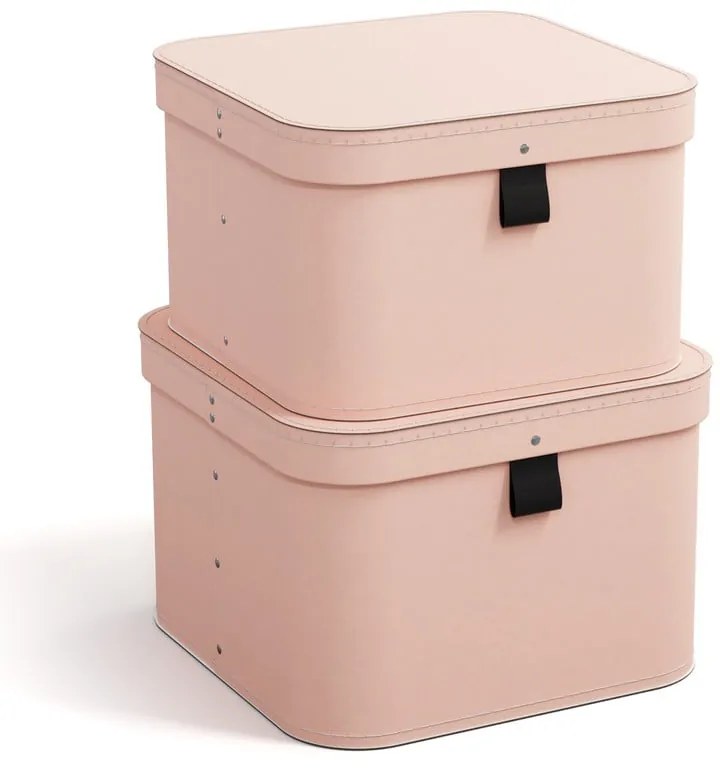 Scatole di cartone con coperchio in set da 2 pezzi Ludvig - Bigso Box of Sweden