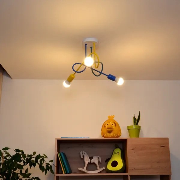 Lampadario LED da soffitto per bambini OXFORD 3xE27/15W/230V