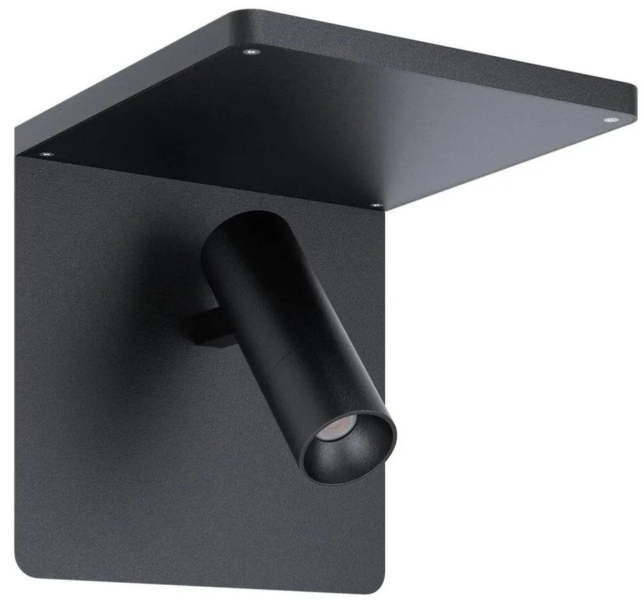 Eglo 67563 - LED Applique con mensola CIGLIE LED/8,1W/230V nero