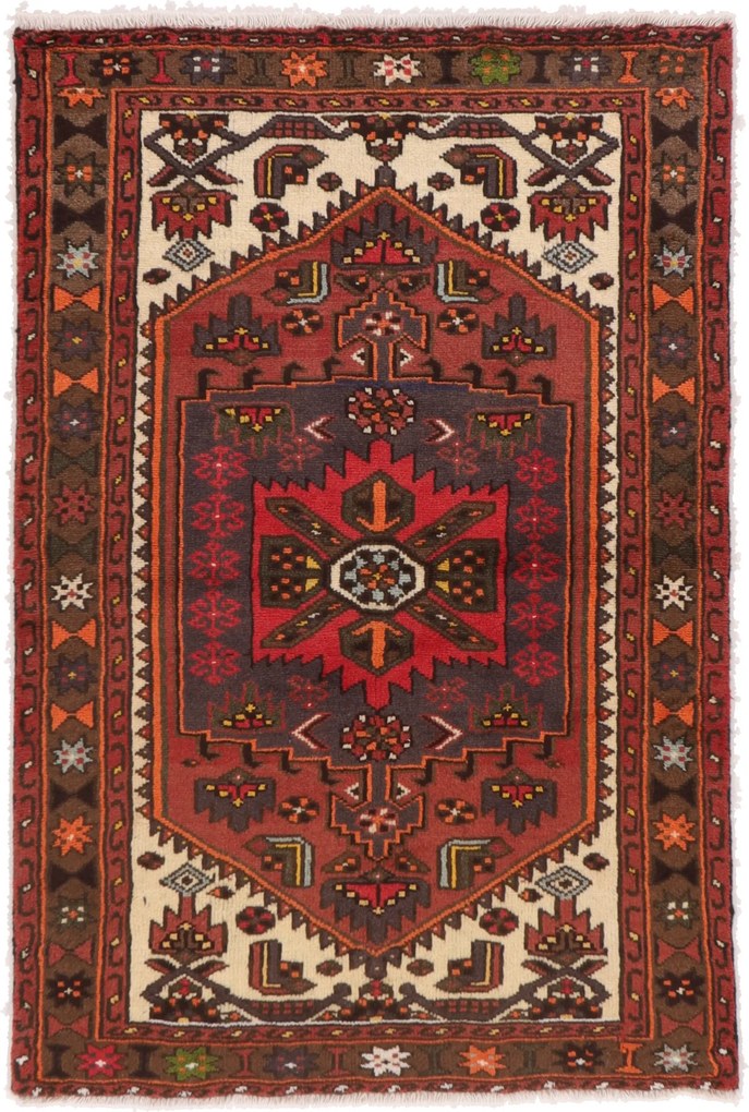 Hamedan Tappeto 100x150 (Iran) Annodato A Mano